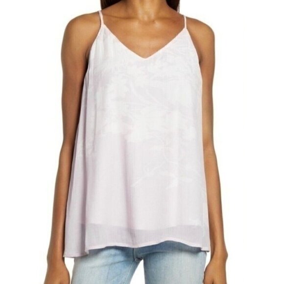 AllSaints Tops - New Allsaints Ally Futurae Tank Top Womens 2 Lilac Floral Top